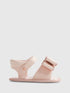 River Island Pink Sparkle Bow Sandals