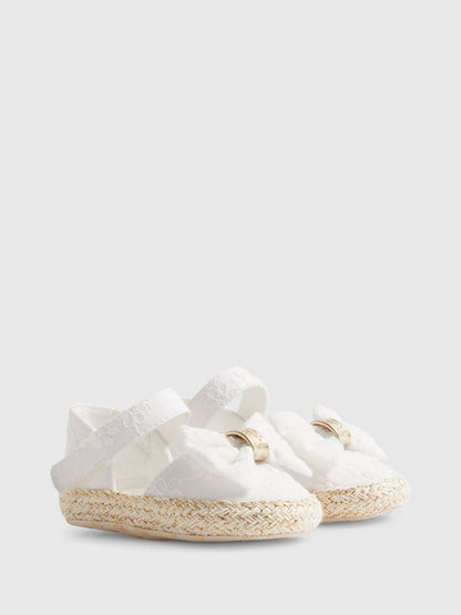 River Island White Broderie Espadrille Sandals