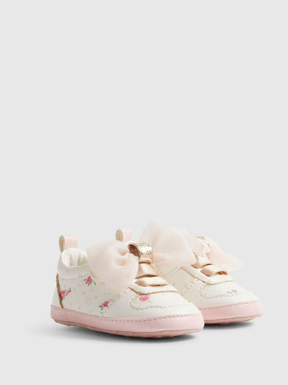 River Island White Floral Plimsoles