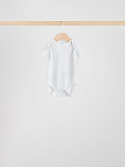 Neutral Baby Essential Short Sleeve Bodysuits 5 Pack