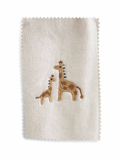 White Giraffe Fleece Baby Blanket