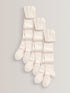 Oatmeal Regular Length 3 Pack Cotton Rich School Tights - 15-16 Years (170-176cm)