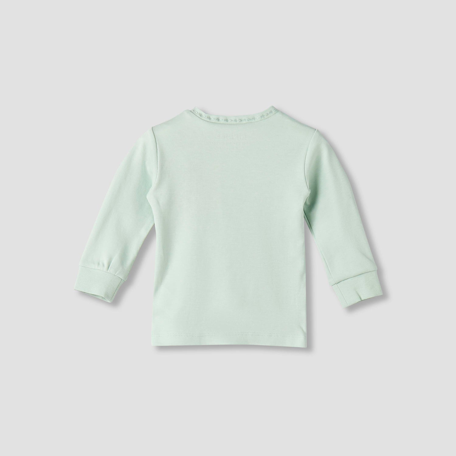 Giggles Cotton Henley Neck Long Sleeve Pyjama Set with Embroidery