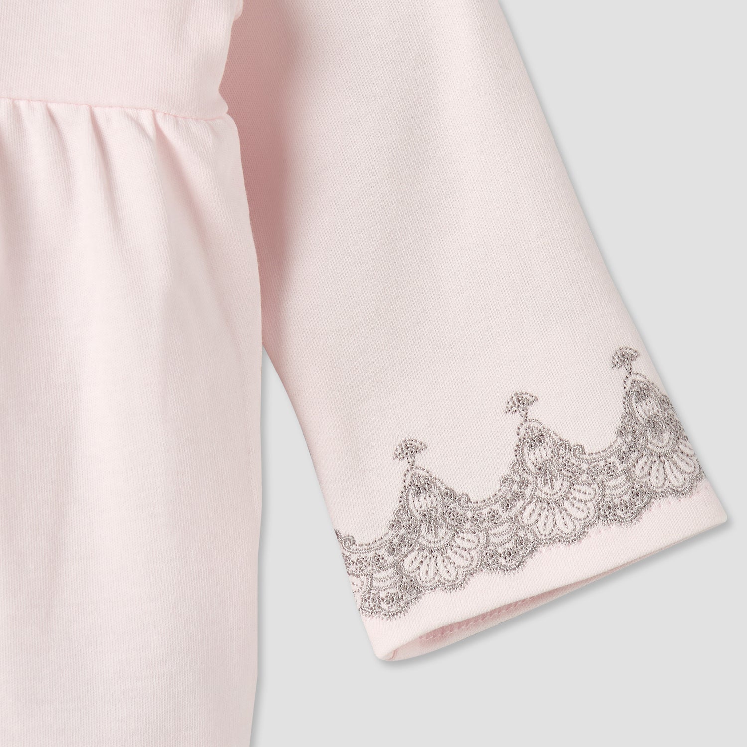 Giggles Cotton Henley Neck Long Sleeve Pyjama Set with Embroidery