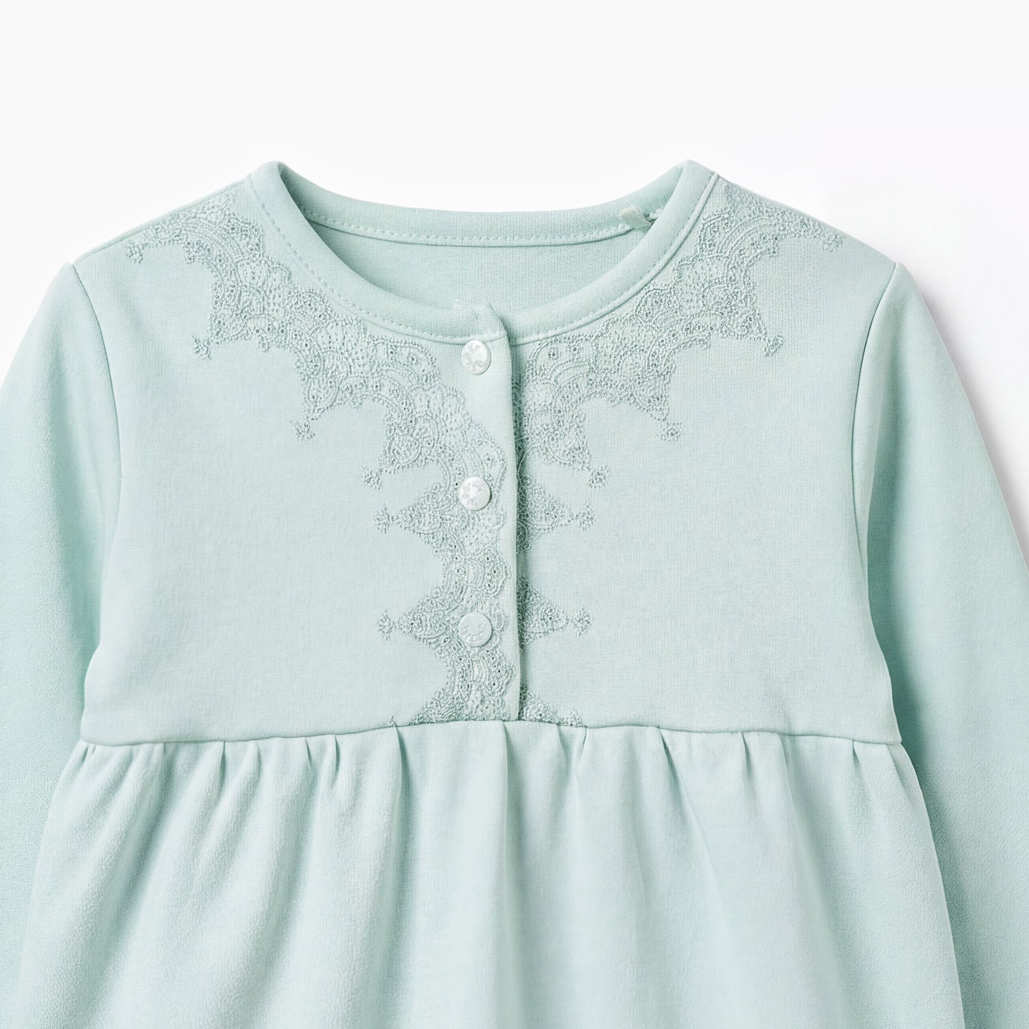 Giggles Cotton Henley Neck Long Sleeve Pyjama Set with Embroidery