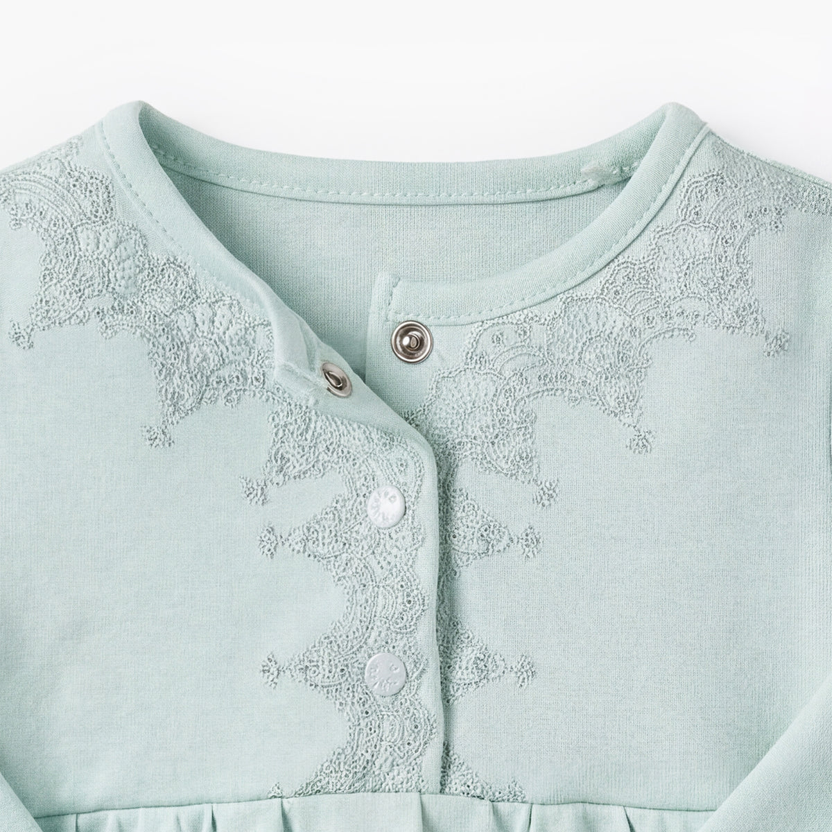 Giggles Cotton Henley Neck Long Sleeve Pyjama Set with Embroidery