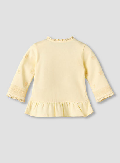 Giggles Cotton Pie Crust Neck Long Sleeves Pyjama Set with Embroidery-baby-girls-clothing-nightwear-pyjamasets-image-6