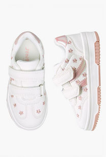 Juniors Girls Hook &amp; Loop Ankle Sneakers-undefined-image-1
