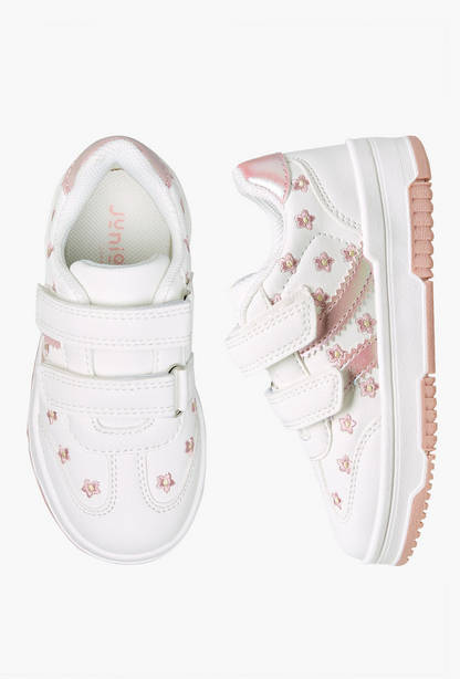 Juniors Girls Hook &amp; Loop Ankle Sneakers-undefined-image-1