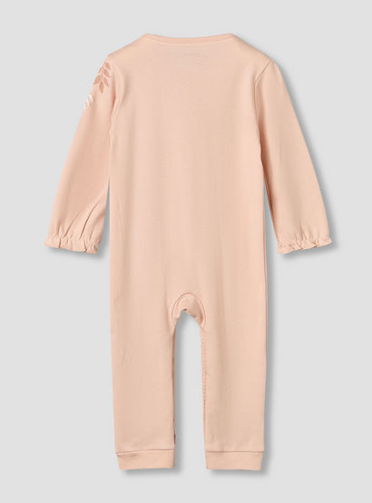 Juniors Cotton Crew Neck Long Sleeve Sleepsuit with Snap Button Closure-baby-girls-clothing-nightwear-sleepsuits-image-3
