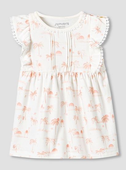 Juniors Round Neck Sleeveless Dress with Snap Button Closure-baby-girls-clothing-dressesandjumpsuits-image-2