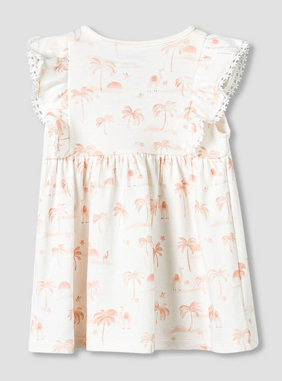 Juniors Round Neck Sleeveless Dress with Snap Button Closure-baby-girls-clothing-dressesandjumpsuits-image-3
