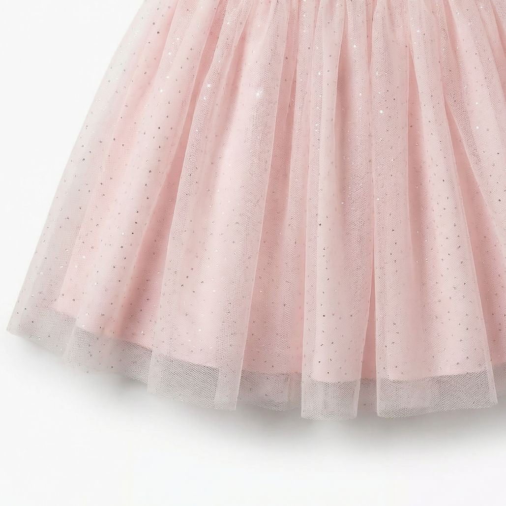 Giggles Round Neck Short Sleeve Dress with Hairband