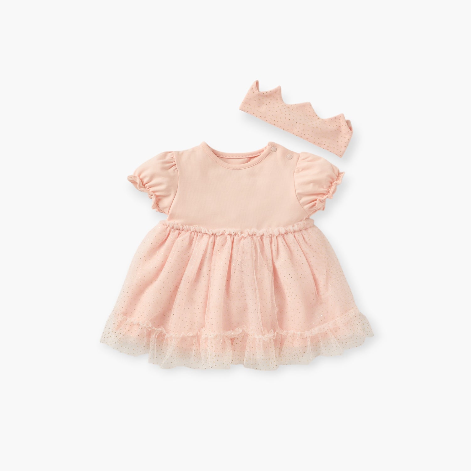 Giggles Butterfly Embellished Dress and Headband Set