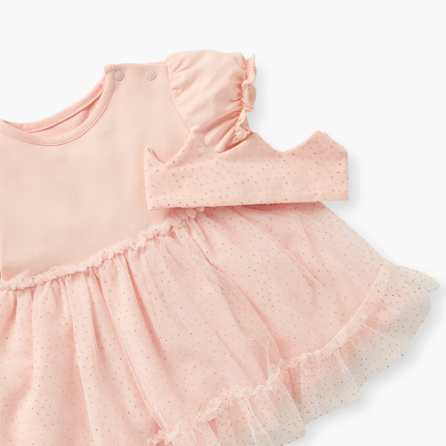 Giggles Butterfly Embellished Dress and Headband Set
