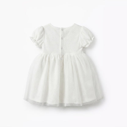 Giggles Round Neck Short Sleeves A-line Dress with Headband