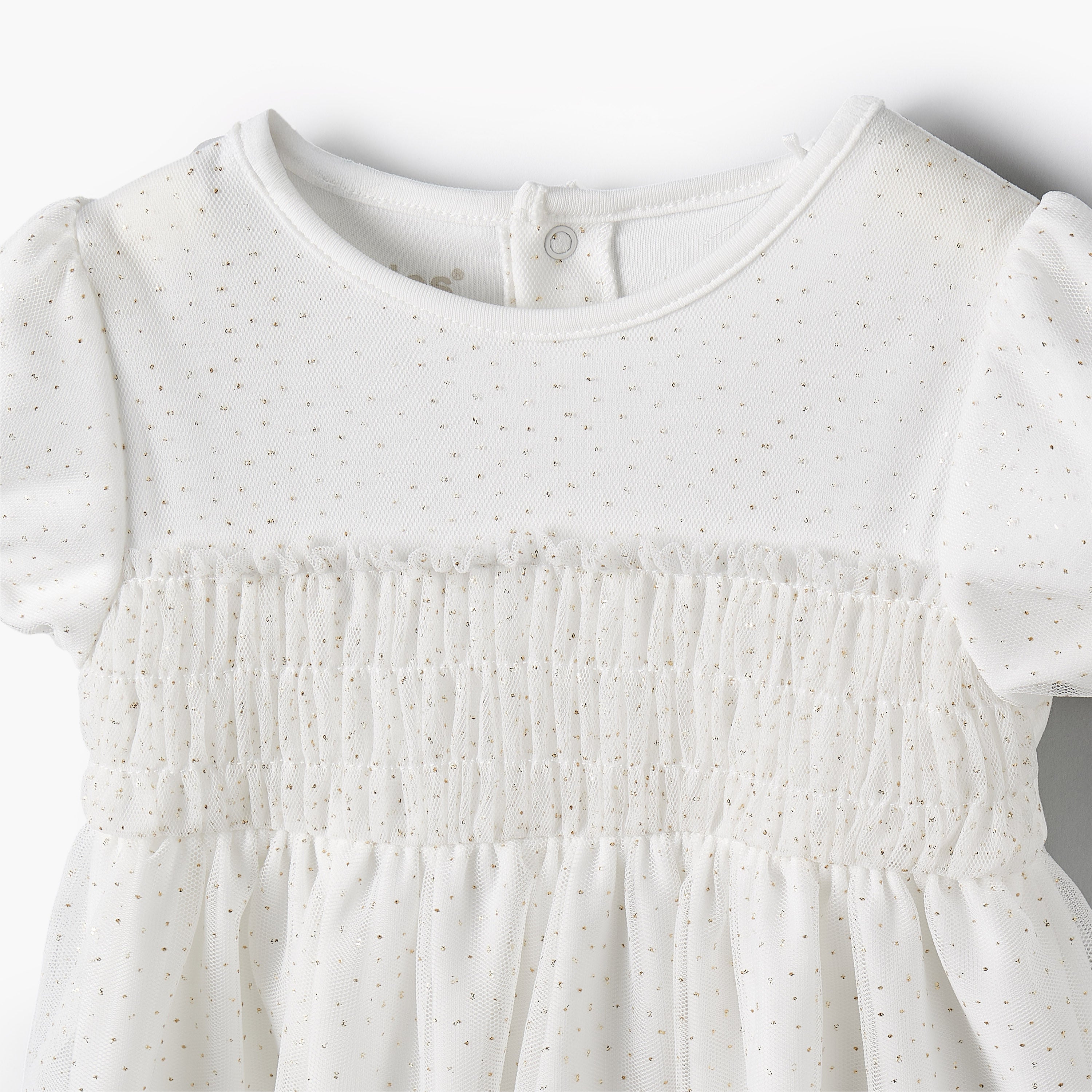 Giggles Round Neck Short Sleeves A-line Dress with Headband