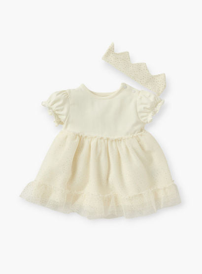 Giggles Butterfly Embellished Dress and Headband Set-baby-girls-clothing-dressesandjumpsuits-image-2