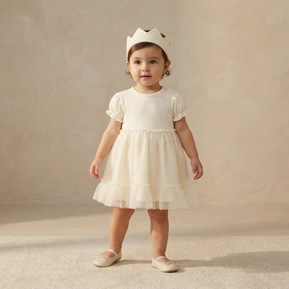 Giggles Butterfly Embellished Dress and Headband Set