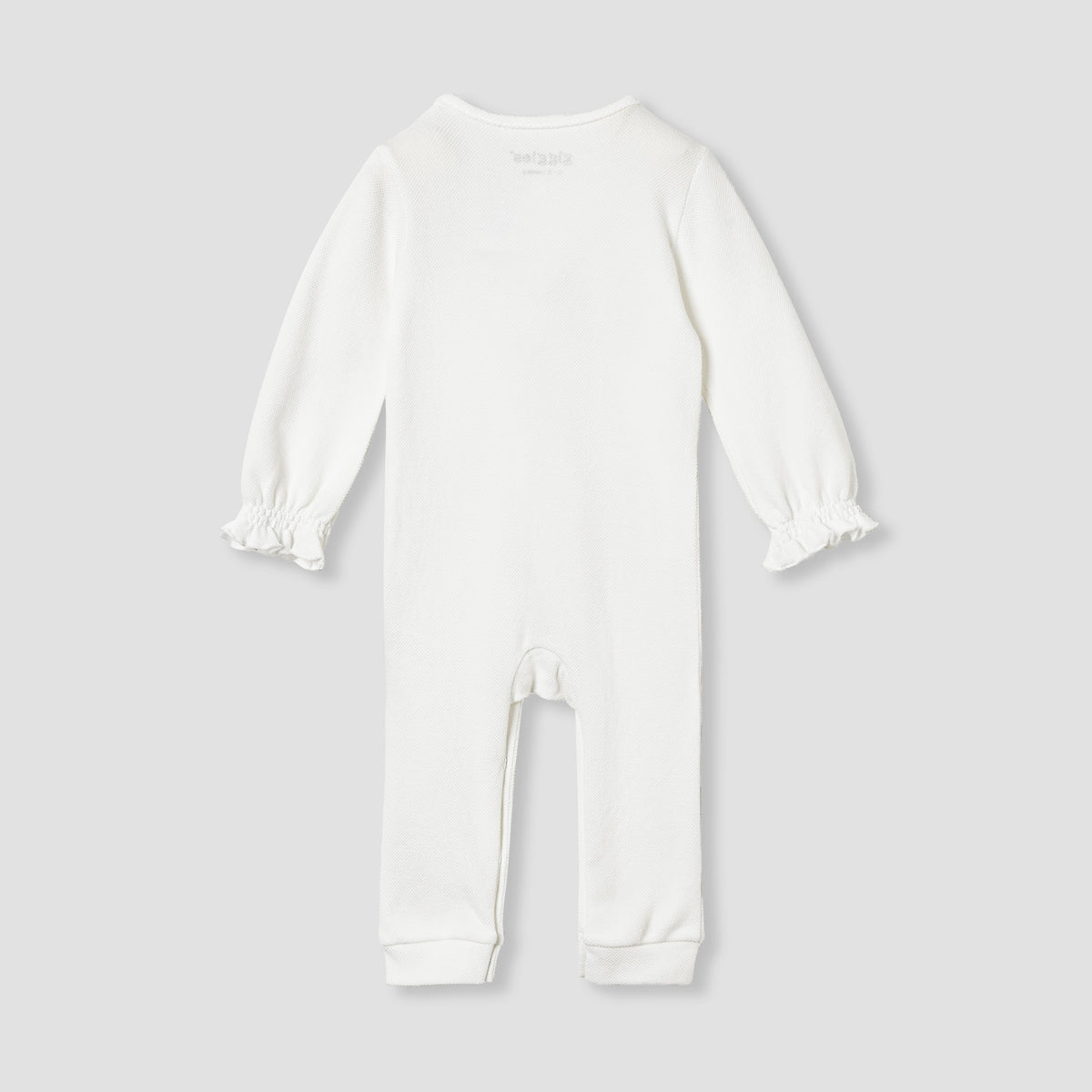 Giggles Lace Panel Sleepsuit with Long Sleeves