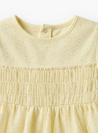Giggles Round Neck Short Sleeve Dress with Hairband-baby-girls-clothing-dressesandjumpsuits-image-6