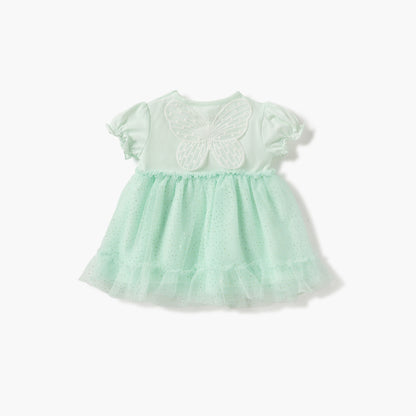 Giggles Butterfly Embellished Dress and Headband Set