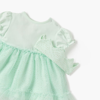 Giggles Butterfly Embellished Dress and Headband Set