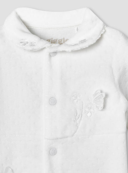 Giggles Peter Pan Collar Long Sleeves Sleepsuit with Butterfly Applique-baby-girls-clothing-nightwear-sleepsuits-image-4