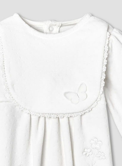 Giggles Round Neck Long Sleeves Sleepsuit with Butterfly Applique-baby-girls-clothing-nightwear-sleepsuits-image-3