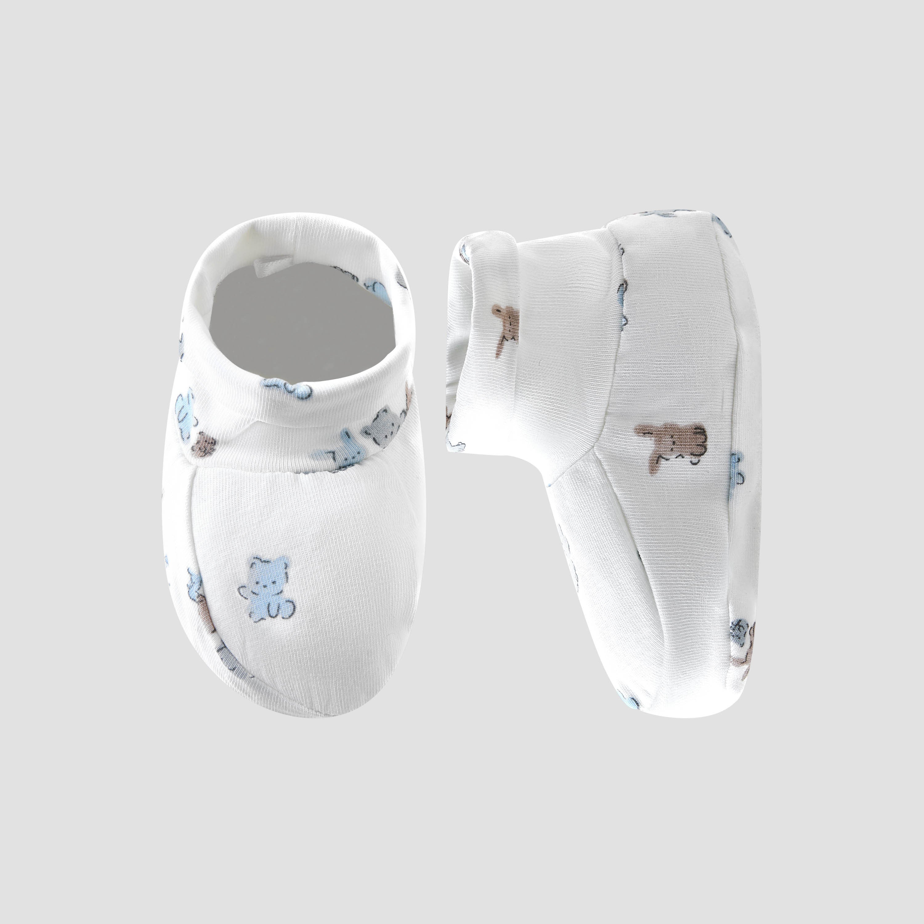 Pack of 2 Juniors Booties with Rolled Hem