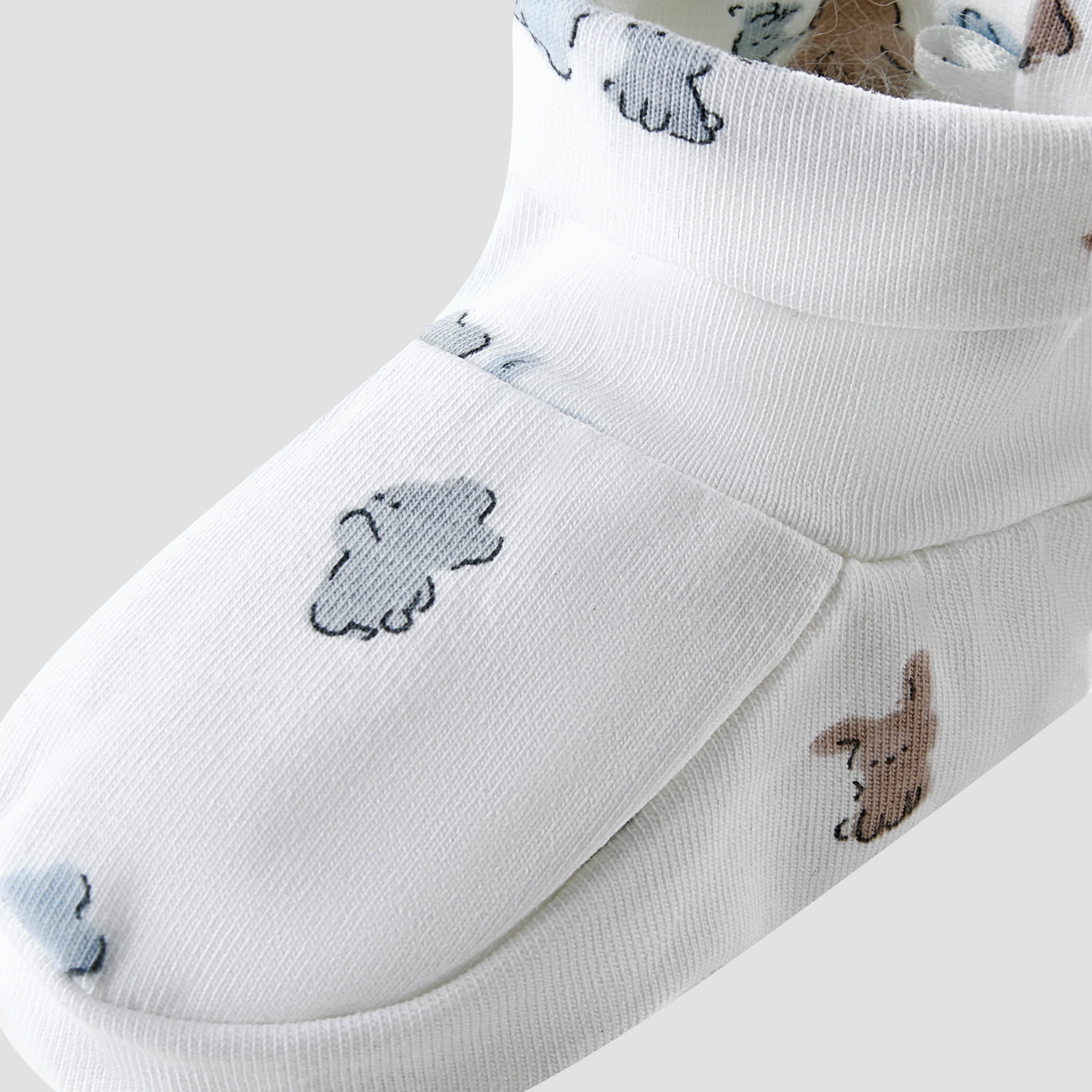 Pack of 2 Juniors Booties with Rolled Hem