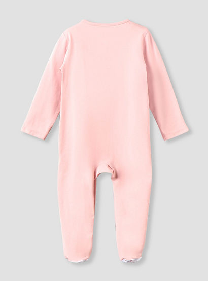 Juniors Cotton Crew Neck Long Sleeves Sleepsuit with Snap Button Closure-baby-girls-clothing-nightwear-sleepsuits-image-2