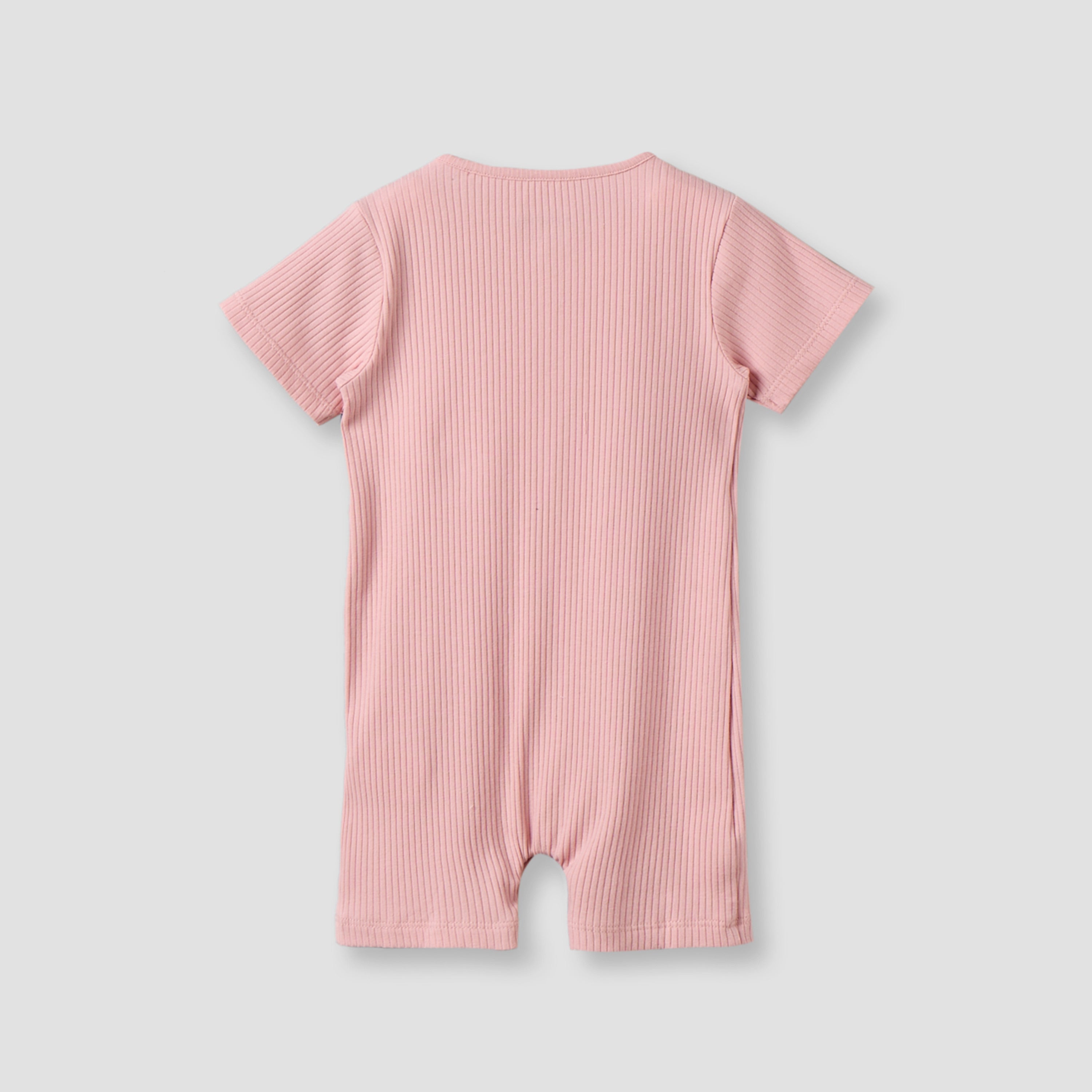 Juniors Round Neck Short Sleeves Romper with Pockets