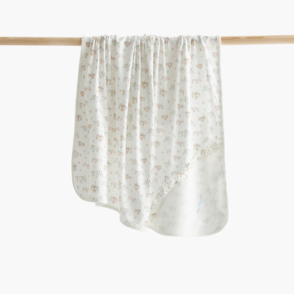 Giggles Safari Print Receiving Blanket with Hood - 70x70 cm