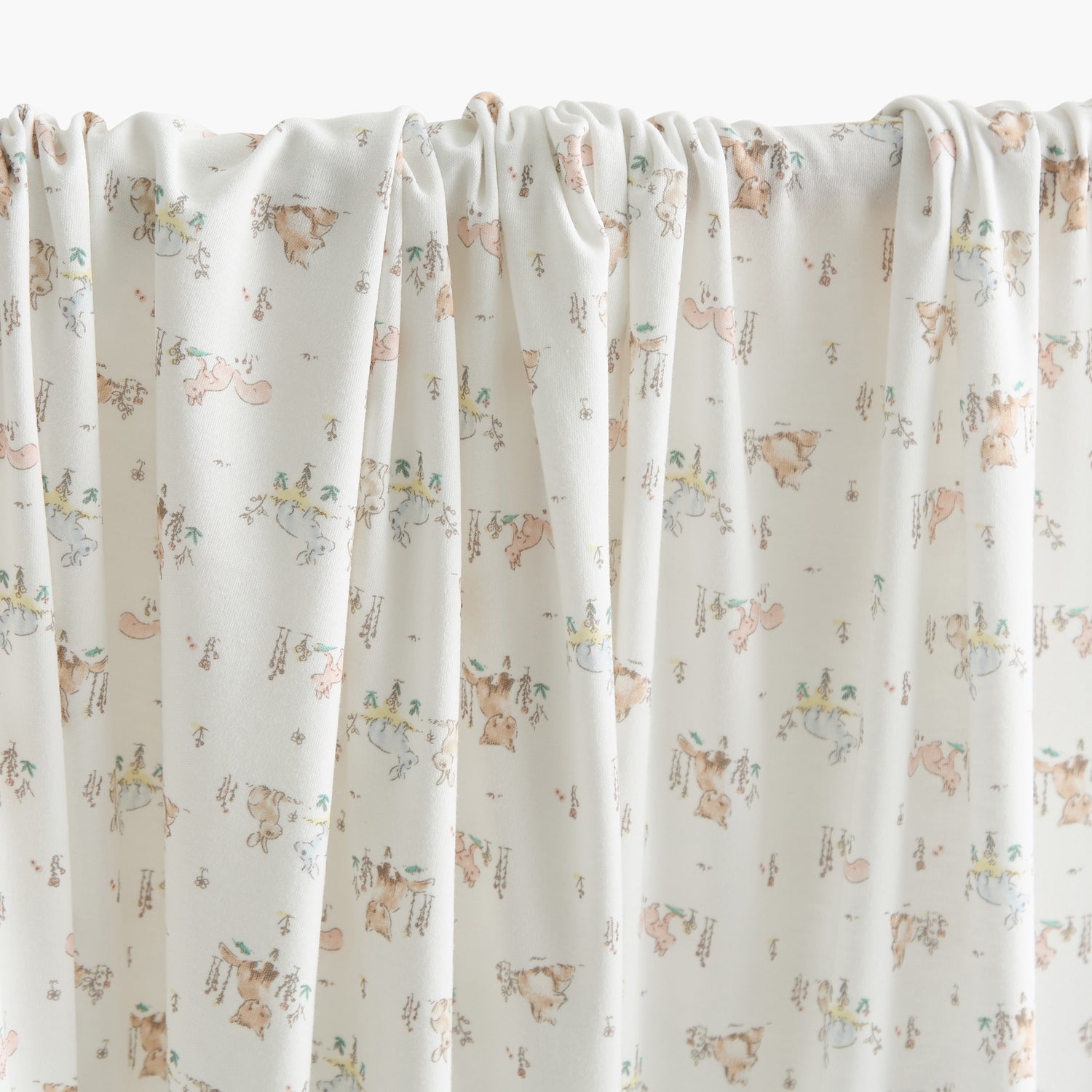 Giggles Safari Print Receiving Blanket with Hood - 70x70 cm