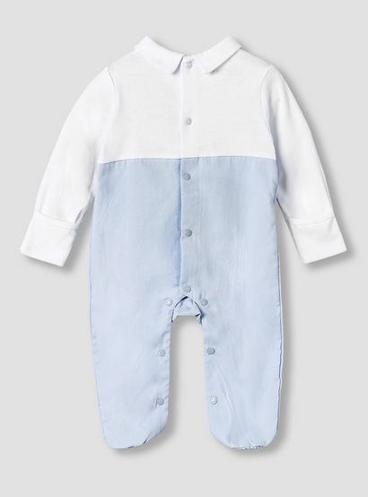 Giggles Cotton Collared Long Sleeves Sleepsuit with Embroidery-baby-boys-clothing-nightwear-sleepsuits-image-2