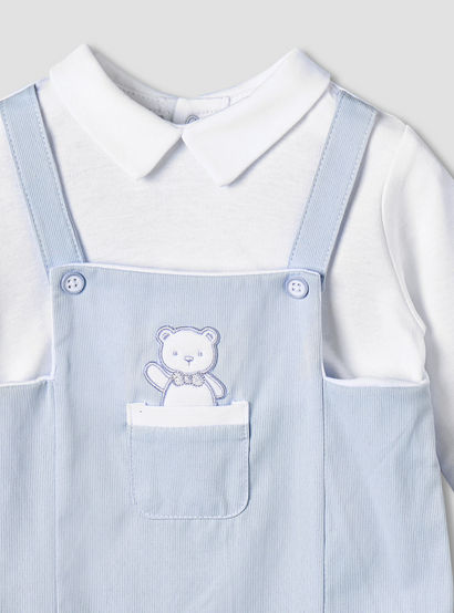Giggles Cotton Collared Long Sleeves Sleepsuit with Embroidery-baby-boys-clothing-nightwear-sleepsuits-image-3