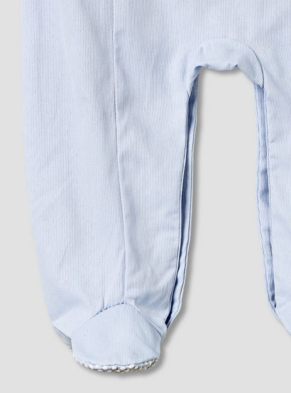 Giggles Cotton Collared Long Sleeves Sleepsuit with Embroidery-baby-boys-clothing-nightwear-sleepsuits-image-4