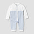 Giggles Cotton Round Neck Long Sleeves Sleepsuit with Pocket Square Detail - Blue / 12-18 mths