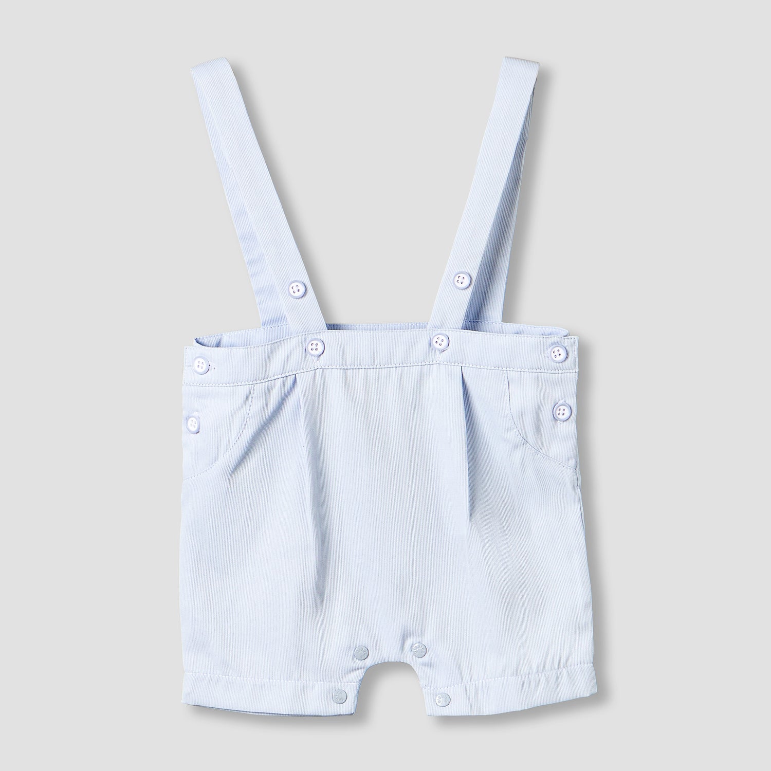Giggles Crew Neck Short Sleeves T-shirts and Dungaree Set with Stripes