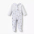 Juniors Cotton Sailor Collar Long Sleeves Sleepsuit with Nautical Print - Blue / 9-12 mths