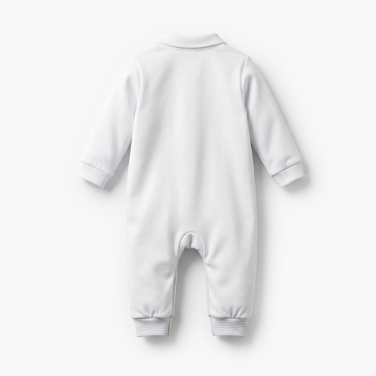Juniors Cotton Collared Long Sleeves Sleepsuit with Stripes