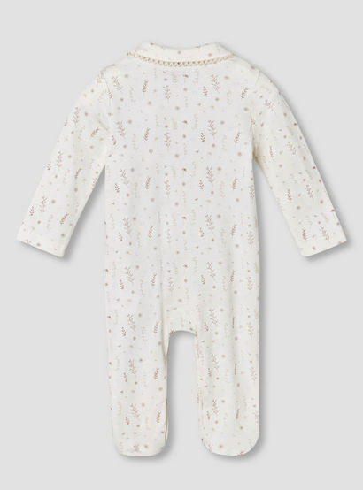 Giggles Supima Cotton Peter Pan Collar Long Sleeves Sleepsuit with Floral Print-baby-girls-clothing-nightwear-sleepsuits-image-3