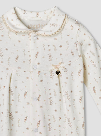 Giggles Supima Cotton Peter Pan Collar Long Sleeves Sleepsuit with Floral Print-baby-girls-clothing-nightwear-sleepsuits-image-4