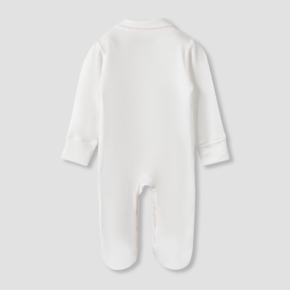 Giggles Pram Print Collared Sleepsuit with Long Sleeves