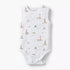 Juniors Round Neck Sleeveless Bodysuit with Snap Button Closure - White / 12-18 mths