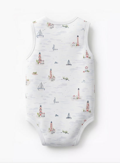Juniors Round Neck Sleeveless Bodysuit with Snap Button Closure-baby-boys-clothing-bodysuits-image-3
