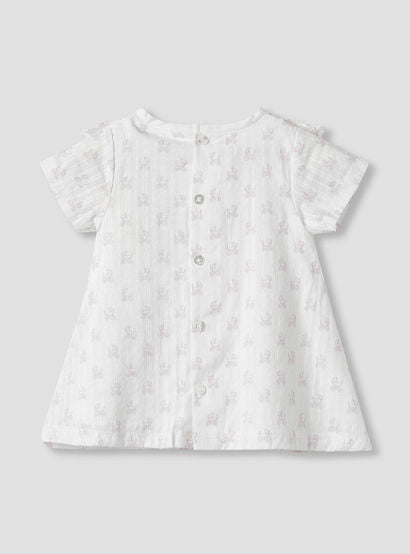 Giggles Printed A-line Dress with Pintuck and Ruffle Detail-baby-girls-clothing-dressesandjumpsuits-image-2