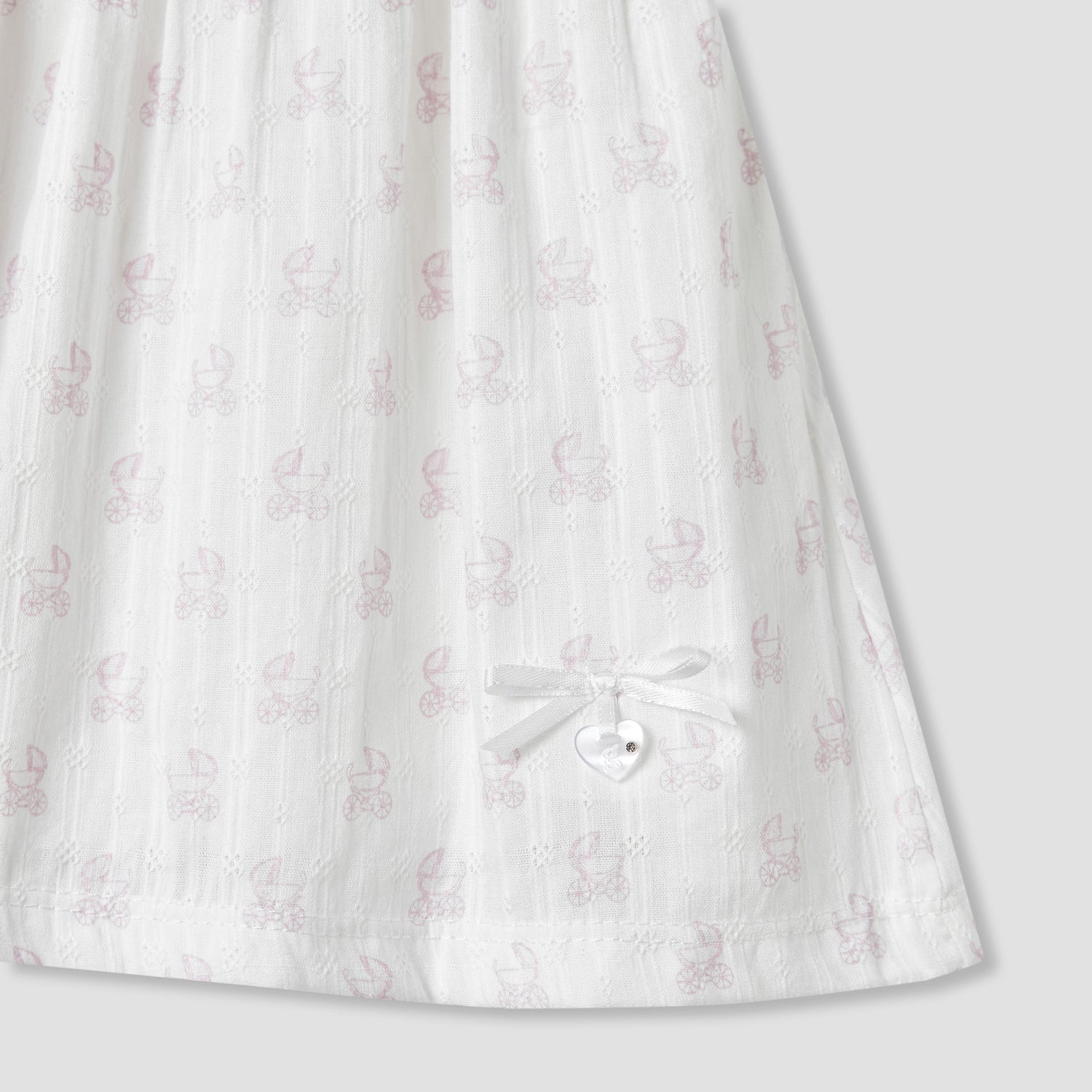 Giggles Printed A-line Dress with Pintuck and Ruffle Detail
