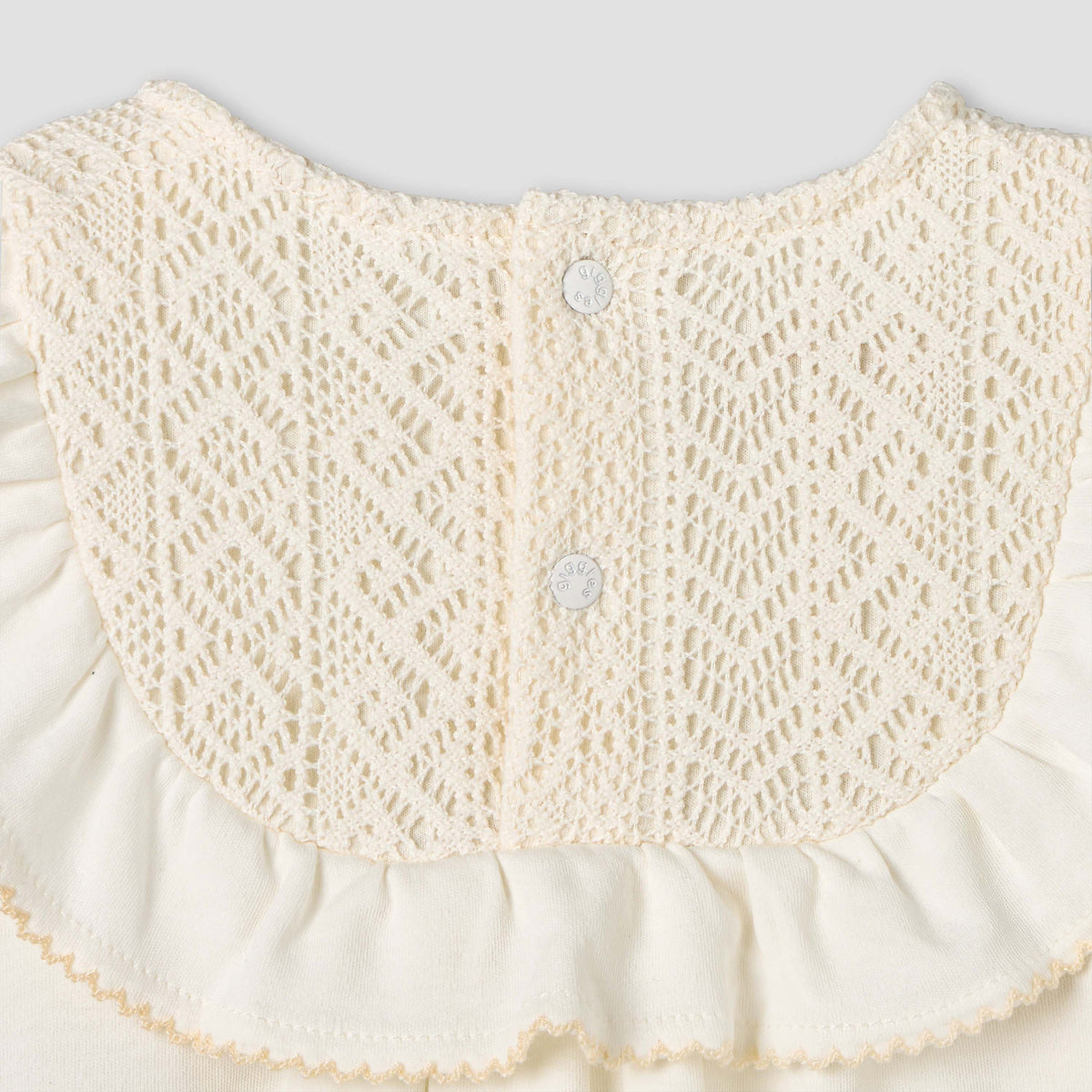 Giggles Round Neck Sleeveless A-line Dress with Embroidered Design